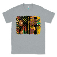 Heather Grey juneteenth brush stroke Classic Tee - HRA Design Shop