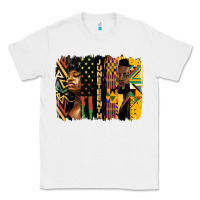 White juneteenth brush stroke Classic Tee - HRA Design Shop