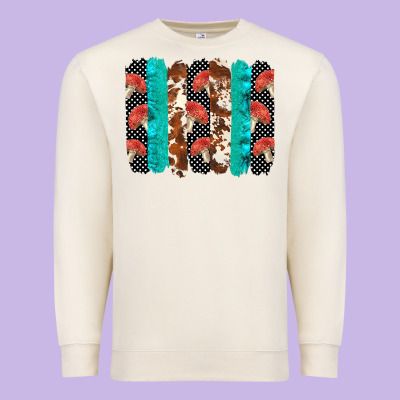 Ladybug Brushstrokes  2 Premium Sweatshirt Designed By Barkaloodesign