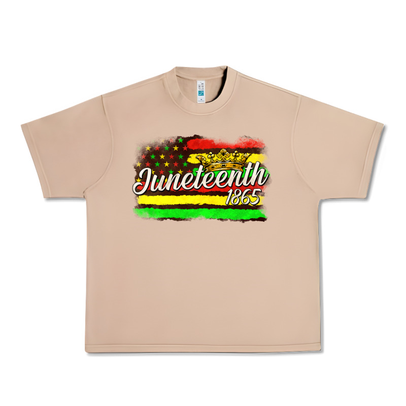 Juneteenth 1865 With Crown Flag Urban Heavy Tee by texasbilliewilder | Teevron
