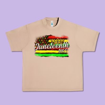 Urban Heavy Tee juneteenth 1865 with crown flag
