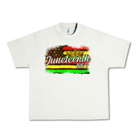 Pistachio juneteenth 1865 with crown flag Urban Heavy Tee - texasbilliewilder