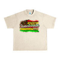 Sandshell juneteenth 1865 with crown flag Urban Heavy Tee - texasbilliewilder