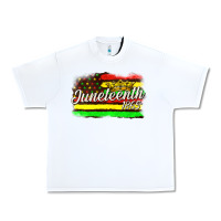 White juneteenth 1865 with crown flag Urban Heavy Tee - texasbilliewilder