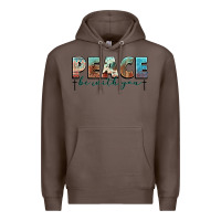 Coffee peace be with you cross Premium Hoodie - NancyCooperArtShop