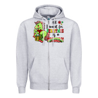 Heather Grey All I Want For Christmas Is A Unicorn Zipper Hoodie - FaDigitalArtStudio