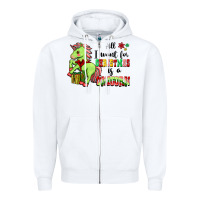 White All I Want For Christmas Is A Unicorn Zipper Hoodie - FaDigitalArtStudio