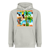 Moon Dust tropical animals seamless pattern Heavyweight Hoodie - BundleAndBundleShop