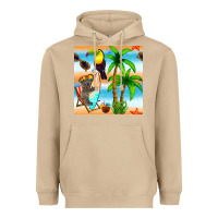 Mushroom tropical animals seamless pattern Heavyweight Hoodie - BundleAndBundleShop