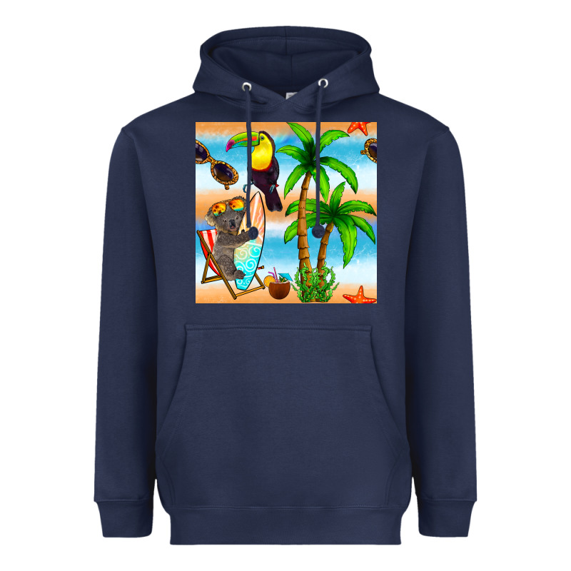 Tropical Animals Seamless Pattern Heavyweight Hoodie by BundleAndBundleShop | Teevron