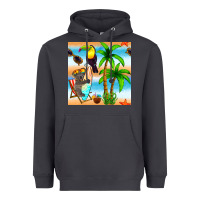 Smoke tropical animals seamless pattern Heavyweight Hoodie - BundleAndBundleShop