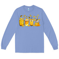 Colony Blue Childhood Cancer Coffee Cups Long Sleeve Tee - texasbilliewilder