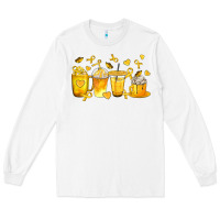 White Childhood Cancer Coffee Cups Long Sleeve Tee - texasbilliewilder