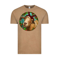 Vintage Coffee Farm Goat Christmas Vintage Tee - RanaPortraitStore