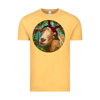 Vintage Mustard Farm Goat Christmas Vintage Tee - RanaPortraitStore