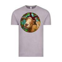 Vintage Zinc Farm Goat Christmas Vintage Tee - RanaPortraitStore