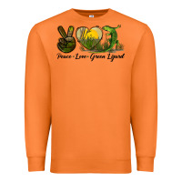 Carrot peace love green lizard Premium Sweatshirt - LillyAllenDesigns
