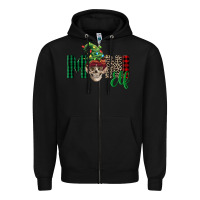 Black Boy Mini Elf Skull Zipper Hoodie - FaDigitalArtStudio