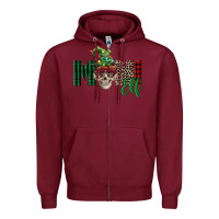 Burgundy Boy Mini Elf Skull Zipper Hoodie - FaDigitalArtStudio