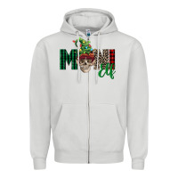 Dove Grey Boy Mini Elf Skull Zipper Hoodie - FaDigitalArtStudio