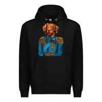 Black Golden Retriever Dog Portrait,Custom Pet Portraits,Renaissance Dog Premium Hoodie - RanaPortraitStore