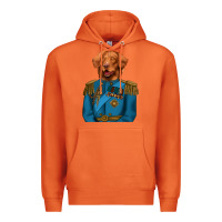Carrot Golden Retriever Dog Portrait,Custom Pet Portraits,Renaissance Dog Premium Hoodie - RanaPortraitStore