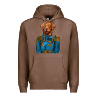 Chestnut Golden Retriever Dog Portrait,Custom Pet Portraits,Renaissance Dog Premium Hoodie - RanaPortraitStore