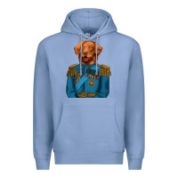 Colony Blue Golden Retriever Dog Portrait,Custom Pet Portraits,Renaissance Dog Premium Hoodie - RanaPortraitStore