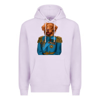 Lilac Golden Retriever Dog Portrait,Custom Pet Portraits,Renaissance Dog Premium Hoodie - RanaPortraitStore