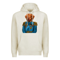 Oatmeal Heather Golden Retriever Dog Portrait,Custom Pet Portraits,Renaissance Dog Premium Hoodie - RanaPortraitStore