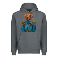 Rock Golden Retriever Dog Portrait,Custom Pet Portraits,Renaissance Dog Premium Hoodie - RanaPortraitStore