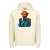 Sandshell Golden Retriever Dog Portrait,Custom Pet Portraits,Renaissance Dog Premium Hoodie - RanaPortraitStore