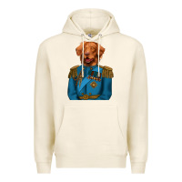 Tofu Golden Retriever Dog Portrait,Custom Pet Portraits,Renaissance Dog Premium Hoodie - RanaPortraitStore