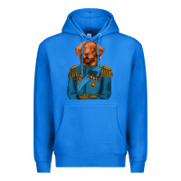 True Royal Golden Retriever Dog Portrait,Custom Pet Portraits,Renaissance Dog Premium Hoodie - RanaPortraitStore