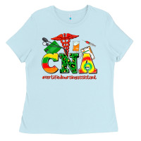 Baby Blue cna juneteenth certified nursing assistant Ladies Tee - AdoDesignShop