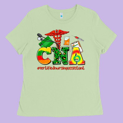 Cna Juneteenth Certified Nursing Assistant Ladies Tee Designed By Adodesignshop