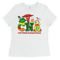 White cna juneteenth certified nursing assistant Ladies Tee - AdoDesignShop
