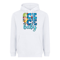 White ice ice baby with popsicle Heavyweight Hoodie - AdoDesignShop