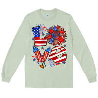 Matcha 4th of july love Long Sleeve Tee - Zillion Design Studio