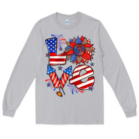 Moon Dust 4th of july love Long Sleeve Tee - Zillion Design Studio