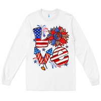 White 4th of july love Long Sleeve Tee - Zillion Design Studio