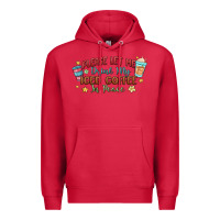 Cardinal please let me drink my iced coffee in peace Premium Hoodie - MaliasSmallBusiness