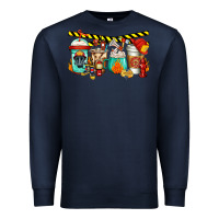 Navy firefighter coffee Premium Sweatshirt - Jasminsmagicworld
