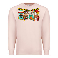 Pale Pink firefighter coffee Premium Sweatshirt - Jasminsmagicworld