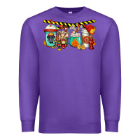 Purple firefighter coffee Premium Sweatshirt - Jasminsmagicworld