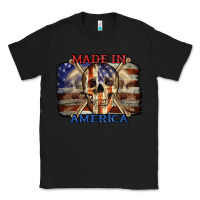 Black Made in America 4th of july Classic Tee - CowGirlArtShop
