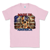Bubblegum Pink Made in America 4th of july Classic Tee - CowGirlArtShop