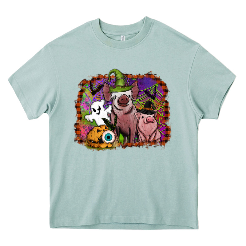 Halloween Pigs Heavy Core Tee by SublimationCraftShop | Teevron