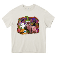 Cream halloween pigs Heavy Core Tee - SublimationCraftShop