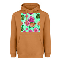 Meerkat floral background Heavyweight Hoodie - BundleAndBundleShop